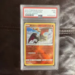 POKEMON 2023 Sword Shield Crown Zenith RADIANT CHARIZARD #020 PSA 7 NM - Image 1
