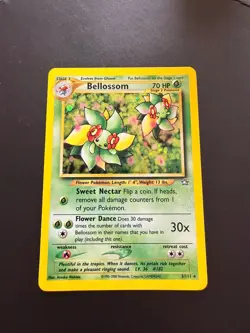 Bellossom 3/111 Neo Genesis Holo Rare Pokemon Card LP - Image 1