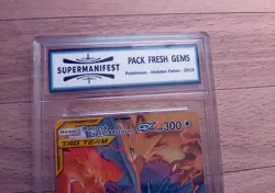 Pokemon Hidden Fates 2019 - Moltres Zapdos Articuno GX 44/68 - Supermanifest PFG - Image 3