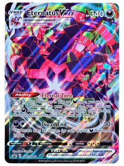 Eternatus VMAX SWSH045 NM/MINT Full Art Black Star Promo Jumbo Pokemon Card - Image 2