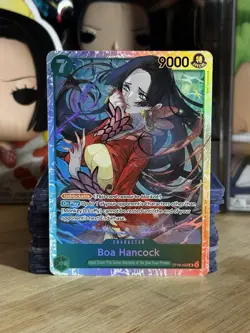 BOA HANCOCK OP16-032 SUPER RARE THE TIME OF BATTLE ONE PIECE FOIL NEAR MINT - Image 1