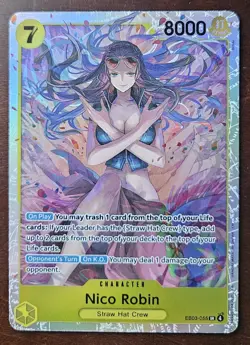 Nico Robin EB03-055 Heroines Edition One Piece TCG SR - Image 3