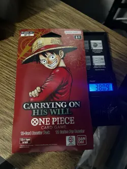 One Piece OP-13 CARRYING ON HIS WILL Sleeved Booster Pack - HEAVY - 38.04 🔥 - Image 1