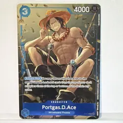 One Piece CCG Portgas.D.Ace P-074 Promo Holo R Rare Op13 tin - Image 1