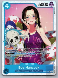 Boa Hancock OP01-078 Super Rare Romance Dawn One Piece Foil Near Mint - Image 1