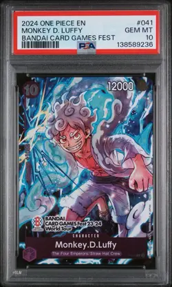 Monkey. D. Luffy One Piece - BANDAI CARD GAMES Fest 23-24 World Tour - P-041 - Image 1