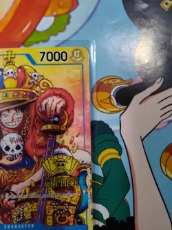 2024 Monkey.D.Luffy P-043 2nd Anniversary Stamped Promo One Piece Card NM - Image 4