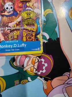 2024 Monkey.D.Luffy P-043 2nd Anniversary Stamped Promo One Piece Card NM - Image 5