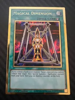 Yugioh Magical Dimension MGED-EN040 Premium Gold Rare 1st Edition NM - Image 1