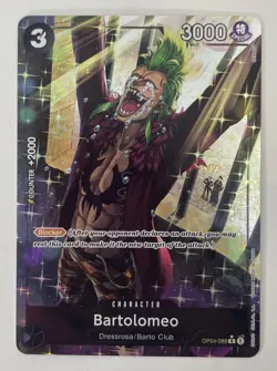 Bartolomeo OP04-089 Foil One Piece TCG Card - Image 1