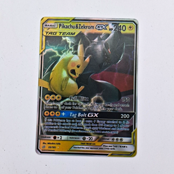 Pokemon TCG Pikachu & Zekrom GX 33/181 SM Team Up TAG TEAM Holo - Image 1
