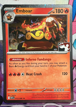 Emboar - 013/086- Play! Pokemon Stamped foil Promo - Image 1