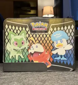 Pokemon TCG Collector Treasure Chest Tin - Scarlet & Violet 2023 - New & Sealed - Image 2