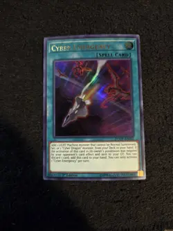 Yu-Gi-Oh Cyber Emergency DUOV-EN092 1st Edition Ultra Rare - Image 1