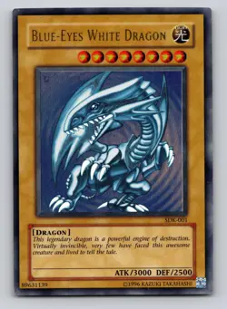 Yu-Gi-Oh! Blue-Eyes White Dragon SDK-001 Holo Ultra Rare Unlimited HP - Image 1