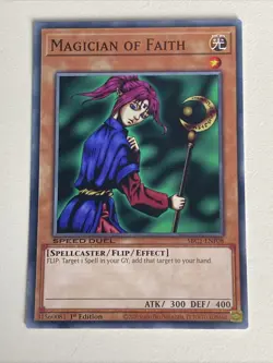 Yugioh - Magician of Faith x 3 - 1st Edition NM - Plus Free Holographic Card - F - Image 2