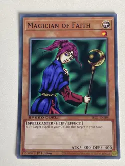 Yugioh - Magician of Faith x 3 - 1st Edition NM - Plus Free Holographic Card - F - Image 3