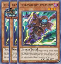 Yugioh! 3x The Phantom Knights of Silent Boots OP18-EN016 Common NM - Image 1
