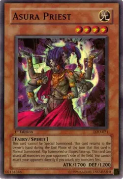 Asura Priest LOD-071 Super Rare 1st Edition Yugioh MP - Image 1