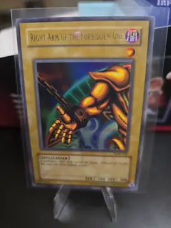 Yugioh TCG Right Arm of the Forbidden One LOB-122 Ultra Rare Unlimited! MP! - Image 1
