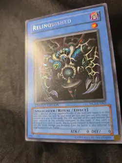 Yugioh TCG Relinquished MC1-EN003 Secret Rare LP - Image 3
