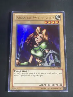 Yugioh LCYW-EN228 Unlimited Kanan The Swordmistress Ultra Rare - Image 1