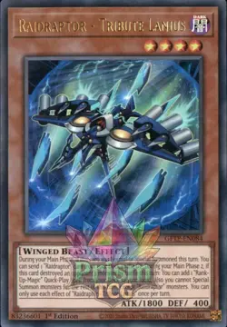 1st ed Raidraptor - Tribute Lanius ultra rare GFTP-EN084 Yugioh - Image 1