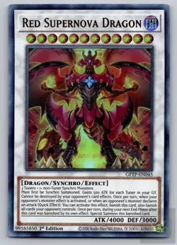 Red Supernova Dragon GFTP-EN045 Ultra Rare Ghosts From the Past Yu-Gi-Oh NM - Image 1