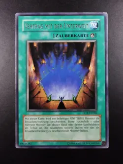 YUGIOH 2007 | CONTRACT WITH THE ABYSS | DCR-DE086 | GERMAN | RARE | VG-EX - Image 1