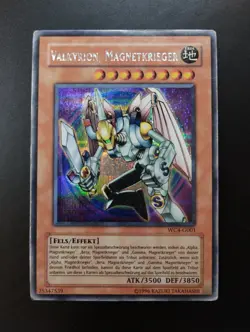 YUGIOH 2004 | VALKYRION THE MAGNA WARRIOR | WC4-G001 | GERMAN PRISMATIC | VG-EX - Image 1