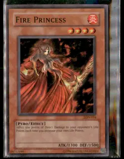 Yu Gi Oh! Fire Princess 1st Edition Rare LON 034 Holo - Image 1