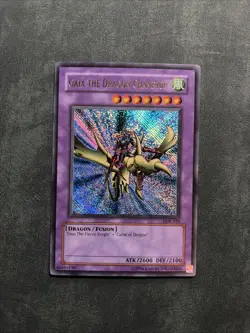 Gaia the Dragon Champion LOB-125 Ultra Name Reverse Foil Error - Image 1