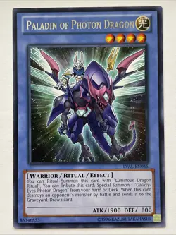 Yugioh: Paladin of Photon Dragon - LVAL-EN045 - Rare - 1st Edition - NM - Image 1