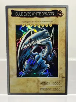 Yugioh English Blue Eyes White Dragon No.118 BANDAI 1999 Yu-Gi-Oh LP! - Image 1