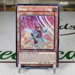 Berry Magician Girl MVP1-ENS14 Secret Rare 1st Edition Yugioh Very Light Play - Image 1