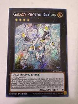 Yugioh - Galaxy Photon Dragon - Secret - 1st - PHHY-EN044 - NM - Image 1