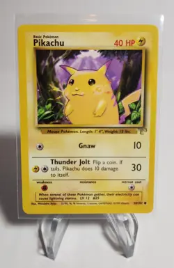 Pokemon TCG - Pikachu (Yellow Cheeks E3 Stamp) - 58/102 Base Set - Near Mint - Image 3