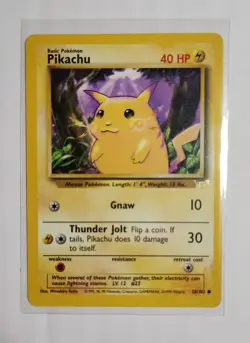 Pokemon TCG - Pikachu (Yellow Cheeks E3 Stamp) - 58/102 Base Set - Near Mint - Image 5