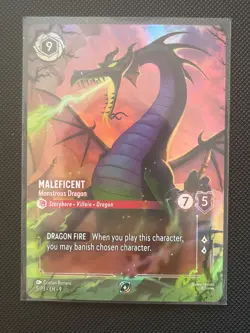 Maleficent Monstrous Dragon (Store Championship) Foil Disney Lorcana Promo 5 NM - Image 1