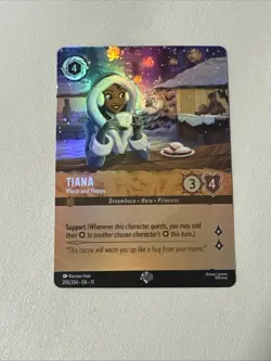 Tiana - Warm and Happy (Epic) 205/204 Disney Lorcana Winterspell Holo - Image 1