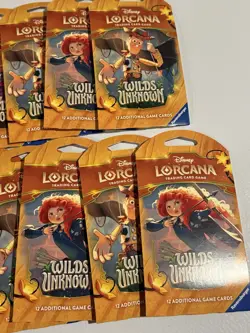 LOT OF 11 Disney Lorcana Wilds Unknown Sleeved Booster Pack SEALED NEW - Image 5