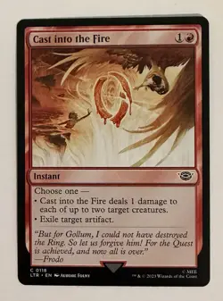 Cast into the Fire - Tales of Middle-earth (LTR) #118 - Magic MTG Card - Image 1