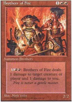 4x FBB Korean Brothers of Fire ~ Lightly Played 4th Edition Fourth Foreign 4 x4 - Image 1