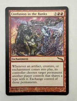 Confusion in the Ranks x1 MTG Mirrodin 1x Magic Very Good Light Play VG LP - Image 1