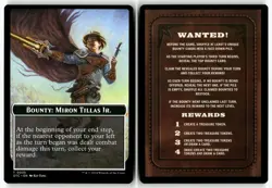 Miron Tillas Jr / Bounty Rules Two-Sided Token 35 Outlaws of Thunder Junction NM - Image 3