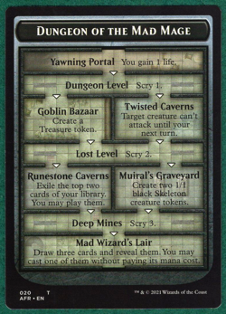 Dungeon of the Mad Mage Goblin Double-Sided Token - Forgotten Realms AFR #20 - Image 1