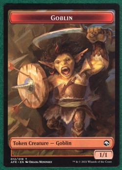 Dungeon of the Mad Mage Goblin Double-Sided Token - Forgotten Realms AFR #20 - Image 2