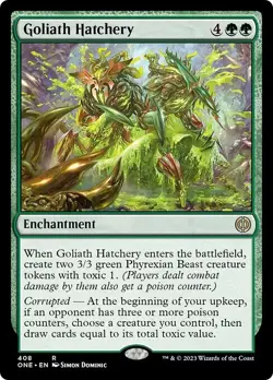 GOLIATH HATCHERY x4 mtg NM-M Phyrexia All Will Be One 4 Rare Jumpstart - Image 1