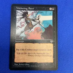 Withering Boon, Mtg (Very Good Condition) - Image 1