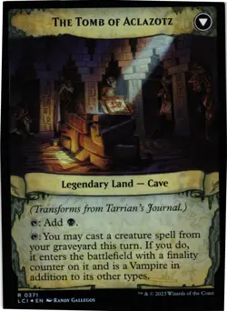MTG TCG - Tarrian's Journal Extended Art 371 Foil The Lost Caverns of Ixalan -NM - Image 2